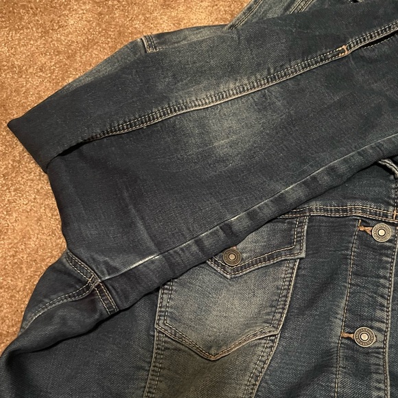 Silver jean jacket size 3X - Picture 5 of 6